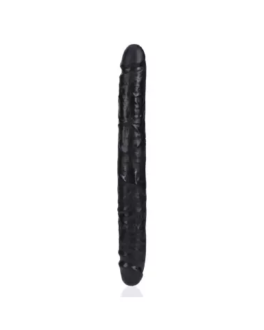 Image du Slim Double Ended Dong 12 pouces noir de RealRock, jouet intime double extrémité pour plaisir partagé-5