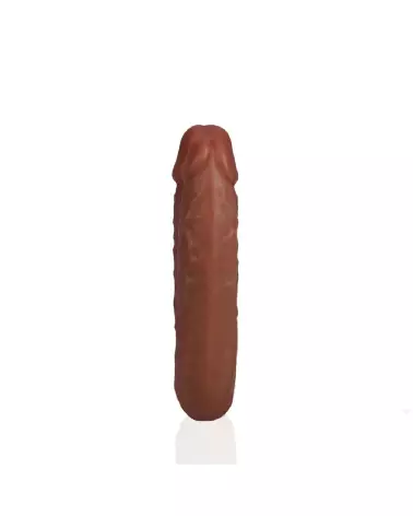 Image du Double Dildo U Shaped 12.7 cm Tan de RealRock by Shots pour plaisir partagé-6