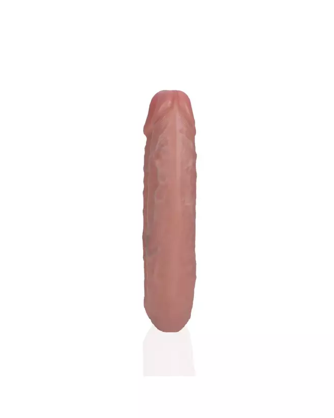 U Shaped Double Dildo 5 Inch Flesh RealRock by Shots Double Dong-6