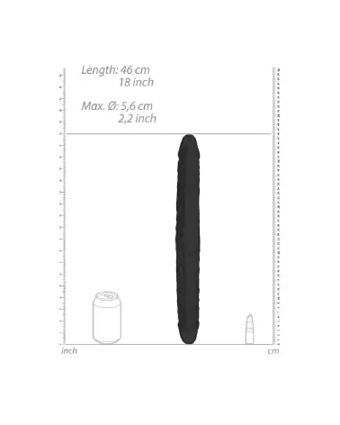 Double Dong 18/46 cm RealRock - Jouet réaliste et flexible pour plaisir partagé-6