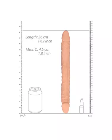 Image du Double Dong 36 cm RealRock by Shots, jouet double extrémité-6