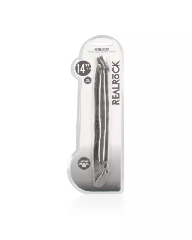Double Dong 36 cm RealRock by Shots pour plaisir partagé-2
