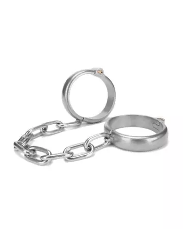 Menottes robustes Prowler Red pour chevilles, couleur argent, accessoire durable et sécurisé pour bondage-1