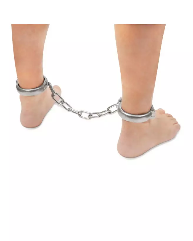 Menottes robustes Prowler Red pour chevilles, couleur argent, accessoire durable et sécurisé pour bondage-4