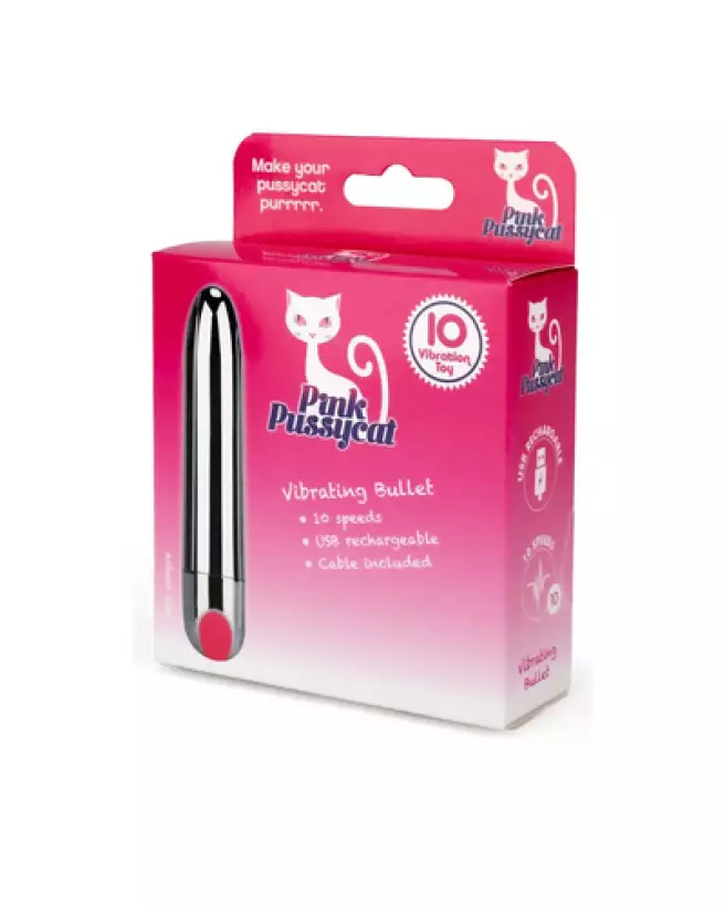 Image du Mini Vibro Vibrating Bullet de Pink Pussycat, sextoy compact et puissant-1