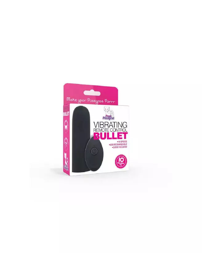 Vibrating Bullet Pink Pussycat avec télécommande pour stimulation discrète-3