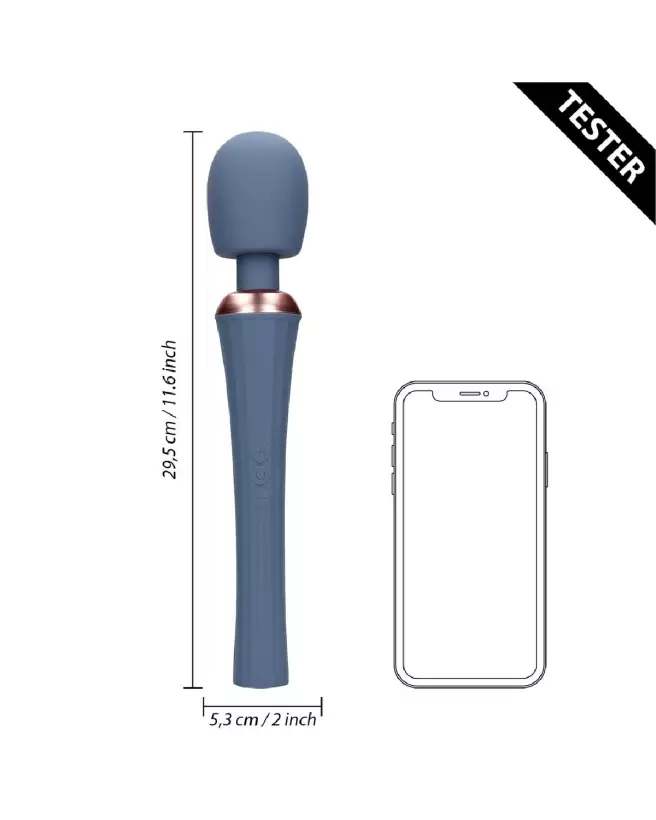 Blue Nova Wand Vibrator by Loveline Shots - Quality Handheld Massager-4