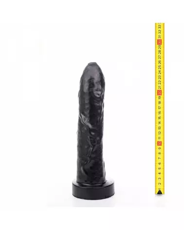 Dildo réaliste Uncut Hung System de 26 cm avec texture et ventouse-3