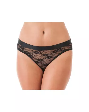 Image du Vibrator Knicker rose et noir de Happy Rabbit, culotte vibrante télécommandée pour plaisir discret-4