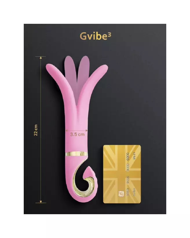 G-Vibe 3 Candy Pink vibromasseur en silicone médical ergonomique et doux-5
