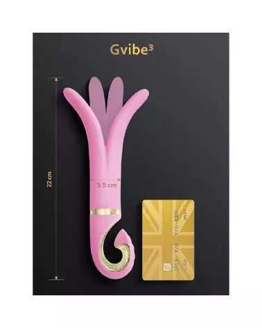 G-Vibe 3 Candy Pink vibromasseur en silicone médical ergonomique et doux-5