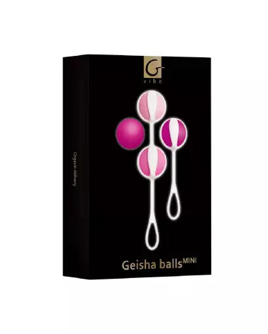 Image des Geisha Balls Mini Raspberry de G-Vibe, boules de Geisha en silicone médical pour tonification pelvienne-2