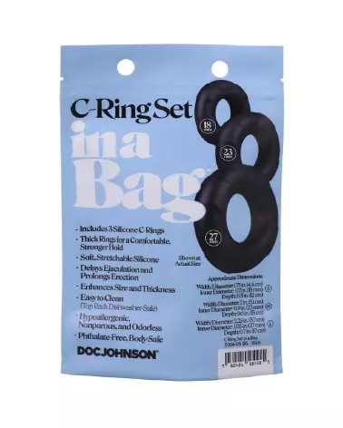 Set d'Anneaux C-Ring Doc Johnson pour performance et confort optimal-3
