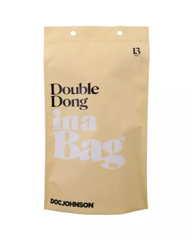 Double Dong 13 pouces Doc Johnson en action, jouet flexible pour plaisir partagé-2