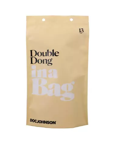 Double Dong 13 pouces Doc Johnson en action, jouet flexible pour plaisir partagé-2