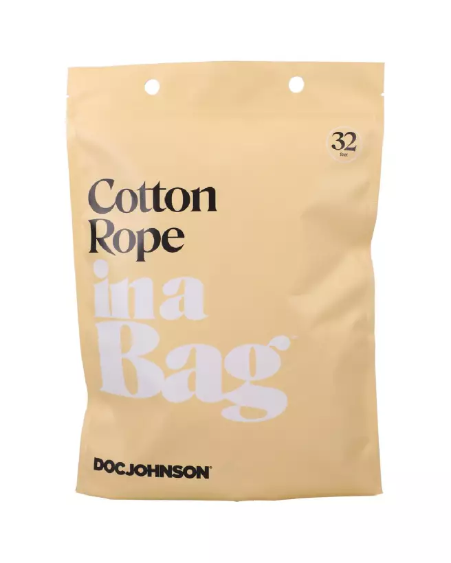 Image de la Corde en Coton Noir Doc Johnson pour Shibari de 32 pieds-2