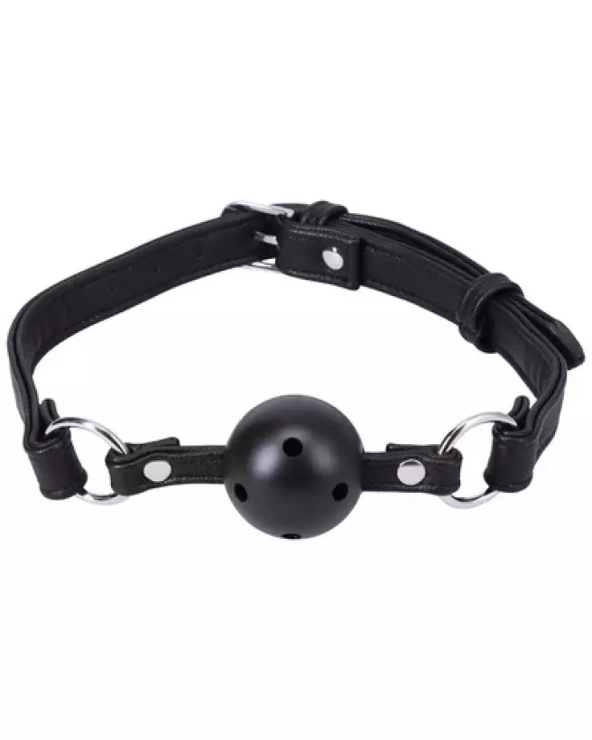 Ball Gag Doc Johnson en silicone pour jeux de soumission et contrôle sécurisé-1