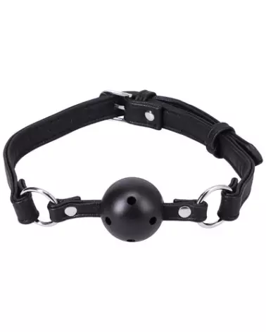 Ball Gag Doc Johnson en silicone pour jeux de soumission et contrôle sécurisé-1