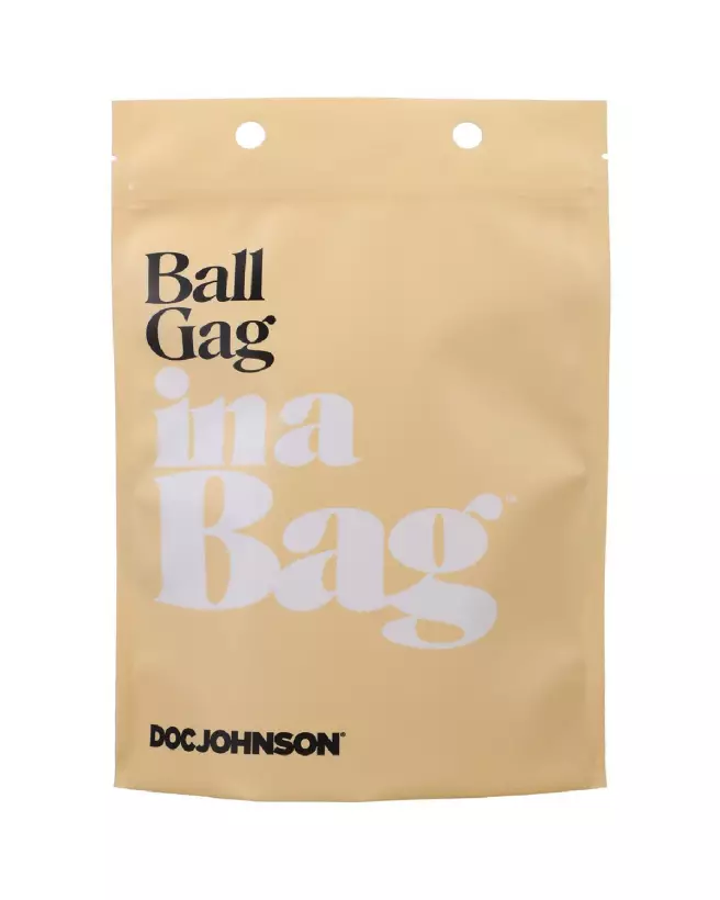 Ball Gag Doc Johnson en silicone pour jeux de soumission et contrôle sécurisé-2