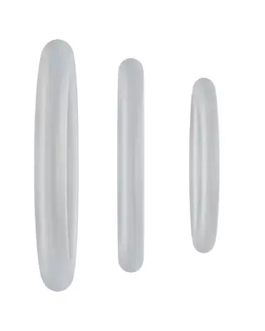 Tri-Pack Silicone Gasket Cockrings par Doc Johnson - Anneaux en Silicone-3