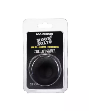 Cockring Lifesaver de Doc Johnson en silicone pour confort et performance-2