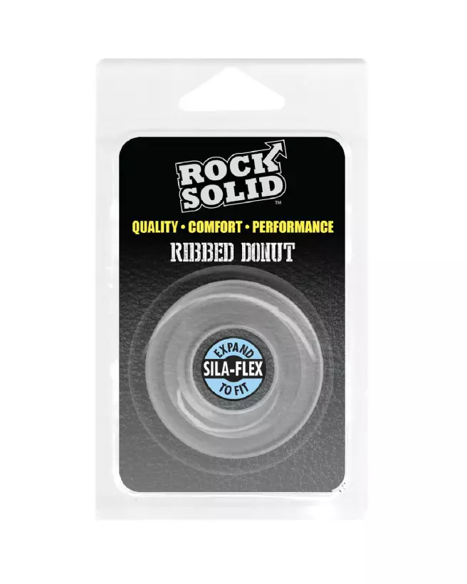 Image du Ribbed Donut Cockring de Doc Johnson pour endurance et confort-2
