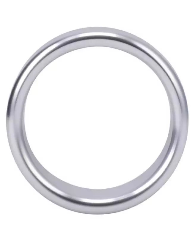 Cockring Medium en Alliage Brossé de Doc Johnson pour Performance et Confort-1