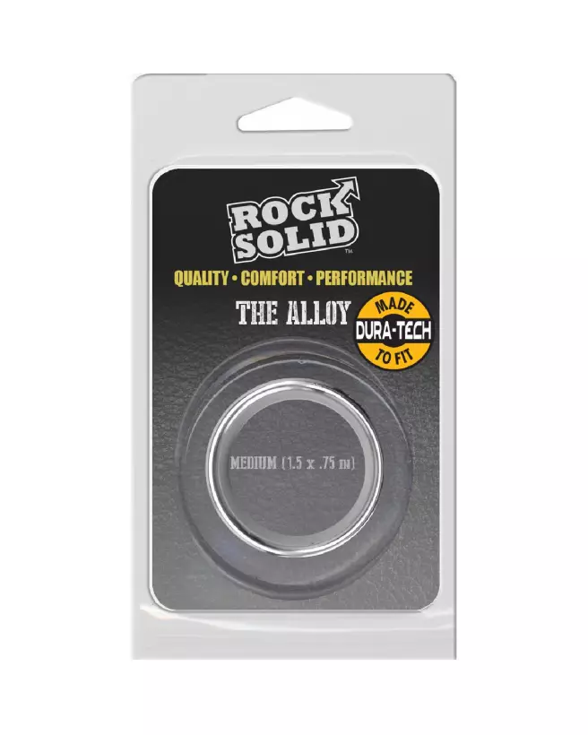 Cockring Medium en Alliage Brossé de Doc Johnson pour Performance et Confort-2