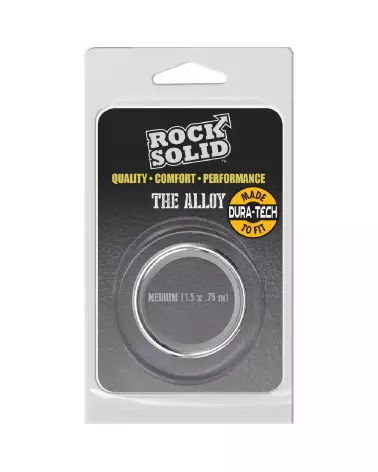 Cockring Medium en Alliage Brossé de Doc Johnson pour Performance et Confort-2