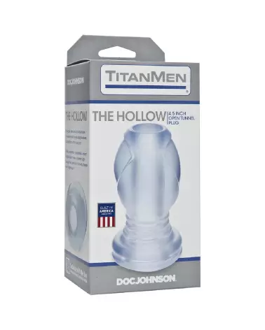 Photo du Hollow Butt Plug Doc Johnson, tunnel anal transparent et ergonomique-2