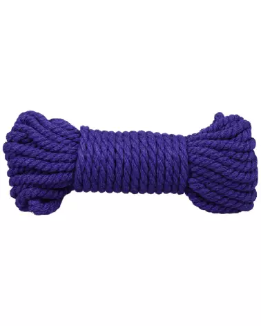Corde de bondage Shibari Doc Johnson en chanvre violet, 6 mm, 30 pieds-4