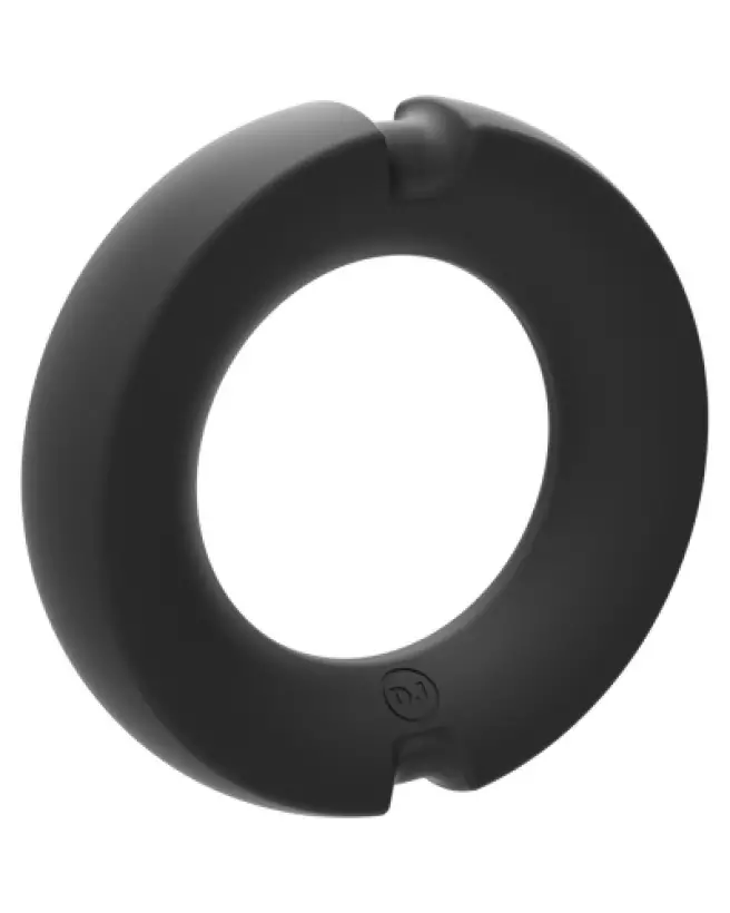 Cockring The Paradox en silicone et métal noir 50mm par Doc Johnson-1