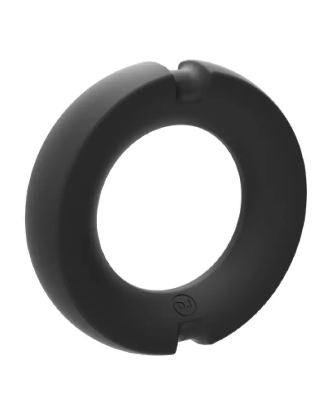 Cockring The Paradox Doc Johnson en silicone et métal noir 35mm-1