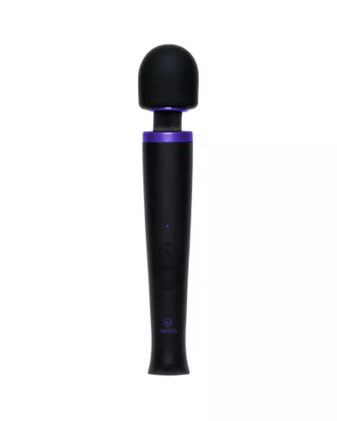 Doc Johnson Black Silicone Rechargeable Power Wand Massager-1