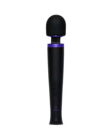 Doc Johnson Black Silicone Rechargeable Power Wand Massager-1