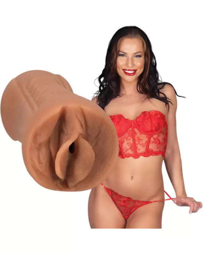 Masturbateur Aidra Fox ULTRASKYN caramel par Doc Johnson pour une expérience réaliste-1