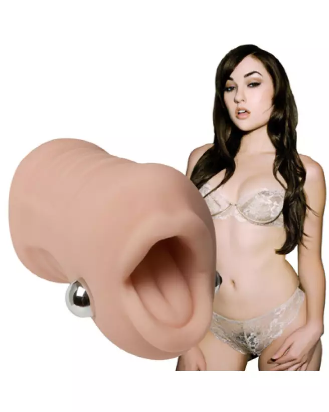 Image du Vibrating Deep Throat Sucker de Doc Johnson, masturbateur réaliste-1