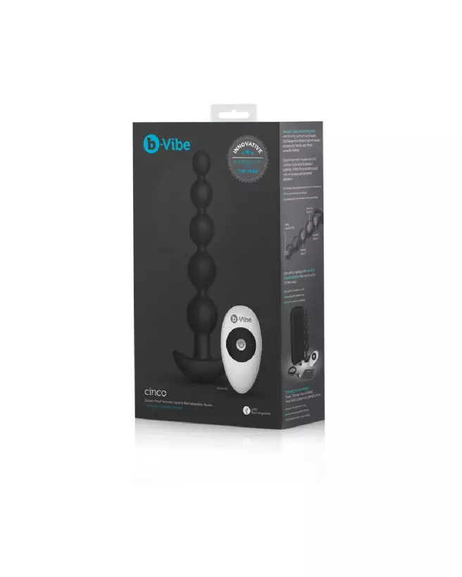 Cinco Vibrating Anal Beads par COTR Inc, chapelet anal de luxe-2
