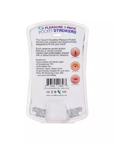 Image du Kit Masturbateur Trio Stroker Cloud 9 - Vagin, Anus, Bouche-3