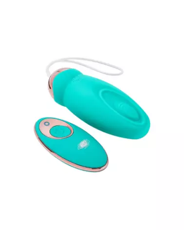 Image des œufs vibrants télécommandés Cloud 9 avec mouvement pulsatile pour plaisir discret et intensifié-1