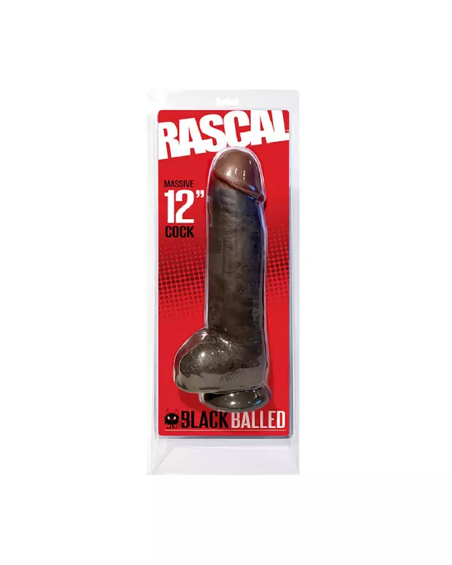 Image du Dildo Black Balled XXL de Boneyard, 30.5 cm, jouet adulte réaliste et de qualité-2