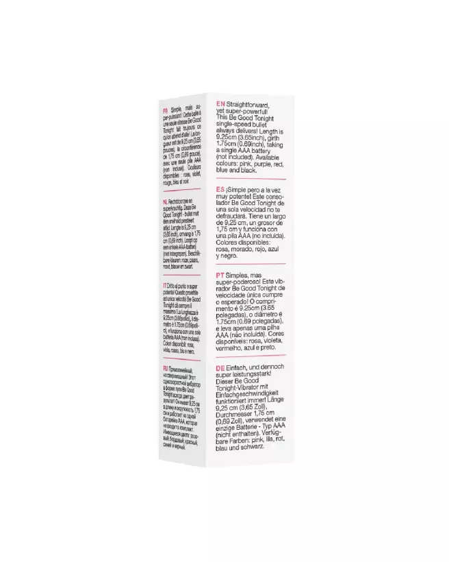 Mini Vibro 1 Speed Bullet de Be Good Tonight : vibromasseur discret et puissant-3