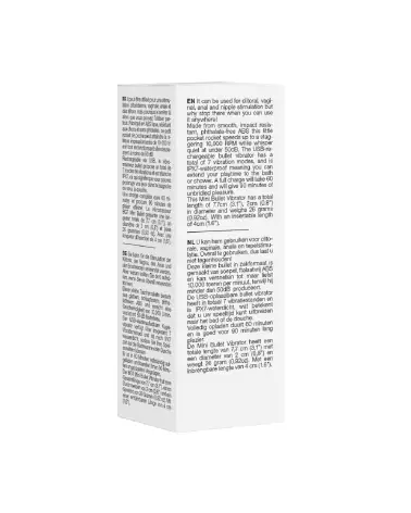 Image du Mini Vibro 10 Speed Rechargeable Bullet par Be Good Tonight, jouet intime et discret-3