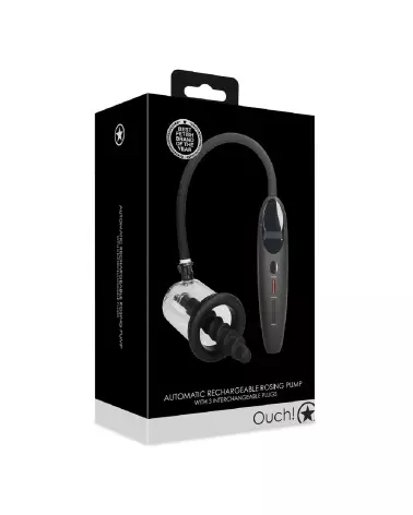 Pompe à vide automatique rechargeable Ouch! by Shots pour usage anal-2