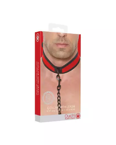Collier en néoprène avec laisse pour chiens Ouch! by Shots, accessoire canin élégant et résistant-2