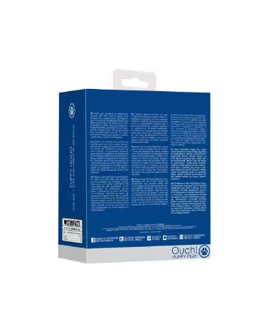 Masque de Chiot en Néoprène Bleu Ouch! by Shots pour Pet Play-3