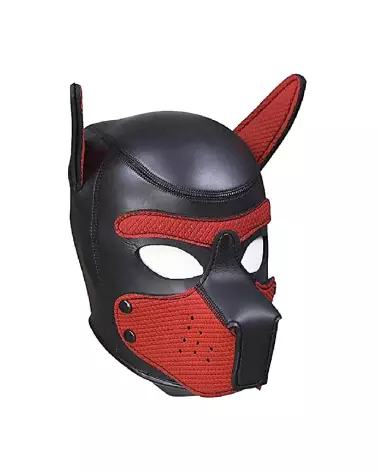 Masque néoprène rouge pour chiot de Ouch! en Pet Play-4