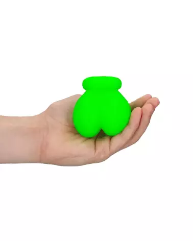 Sac à balles lumineux Ouch! by Shots - Ball Bag Glow in the Dark pour jeux érotiques-6