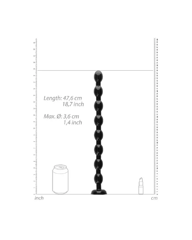 Image du Dildo Anal Serpent Ass Snake de Ouch! by Shots, jouet anal à perles pour une stimulation profonde-3