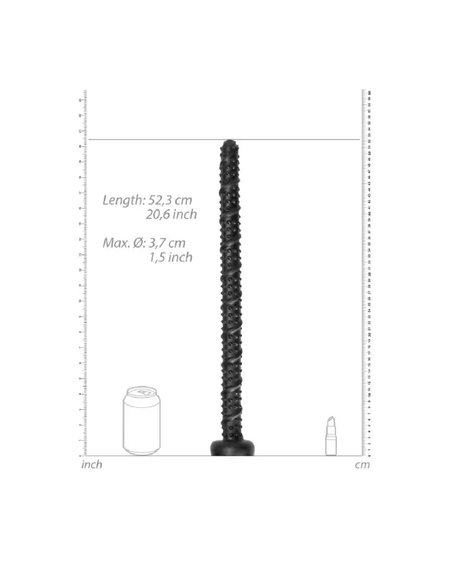 Dildo Serpent Texturé Ouch! by Shots pour Stimulation Anal Profonde 55 cm-3